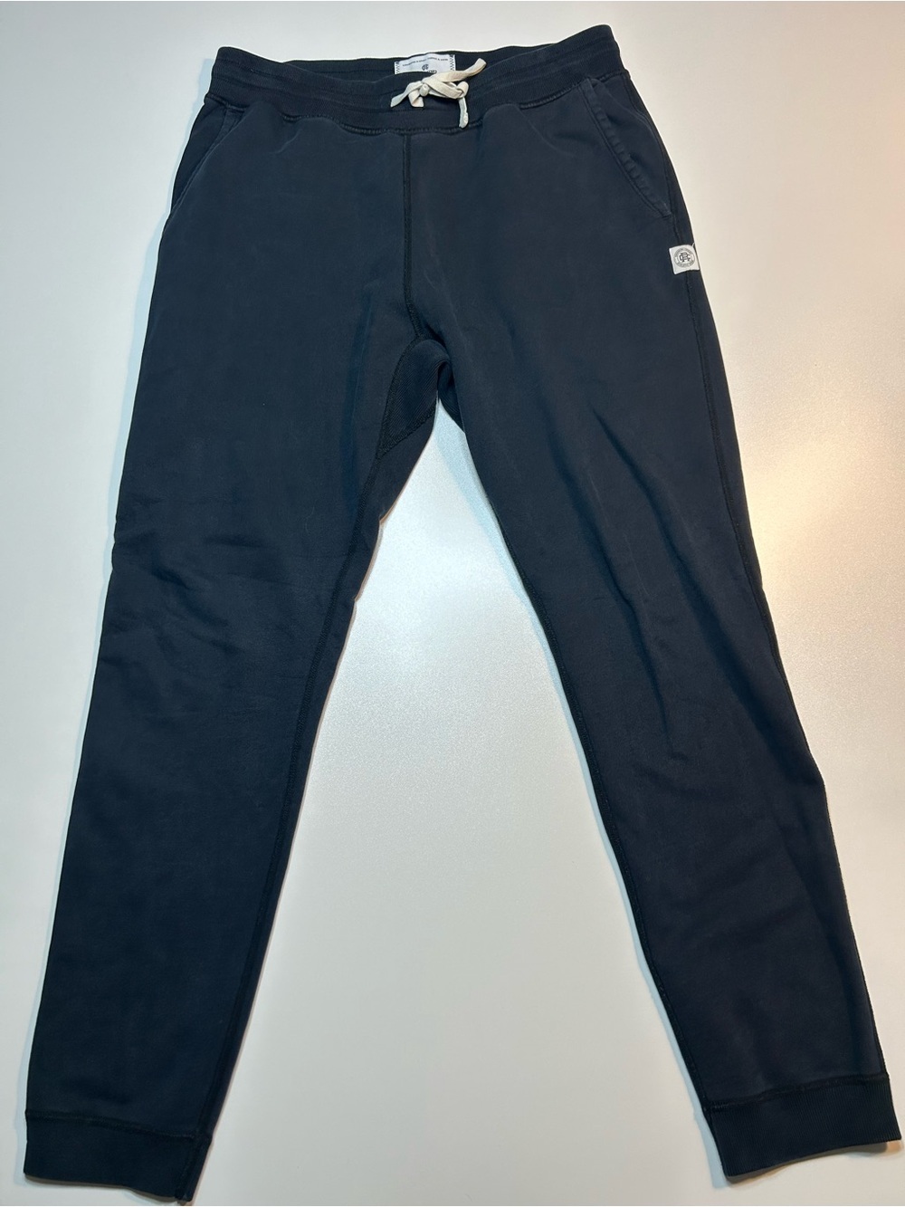 Reigning Champ Black Midweight Terry Slim Tapered Jogger Sweatpants